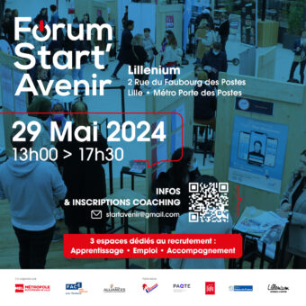 Forum de l'emploi et alternance Start'Avenir le 29 mai 2024 à Lillenium 4