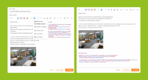 Le volet de lecture Cantoo Web dans l'ENT HDF.