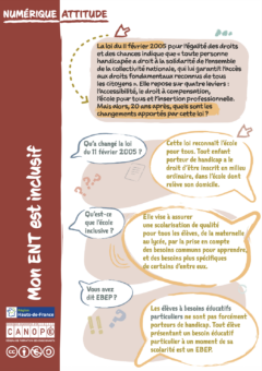Fiche « Numérique attitude » : mon ENT est inclusif 13